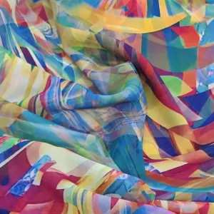 Wool Peach Chiffon Fabric 150cm