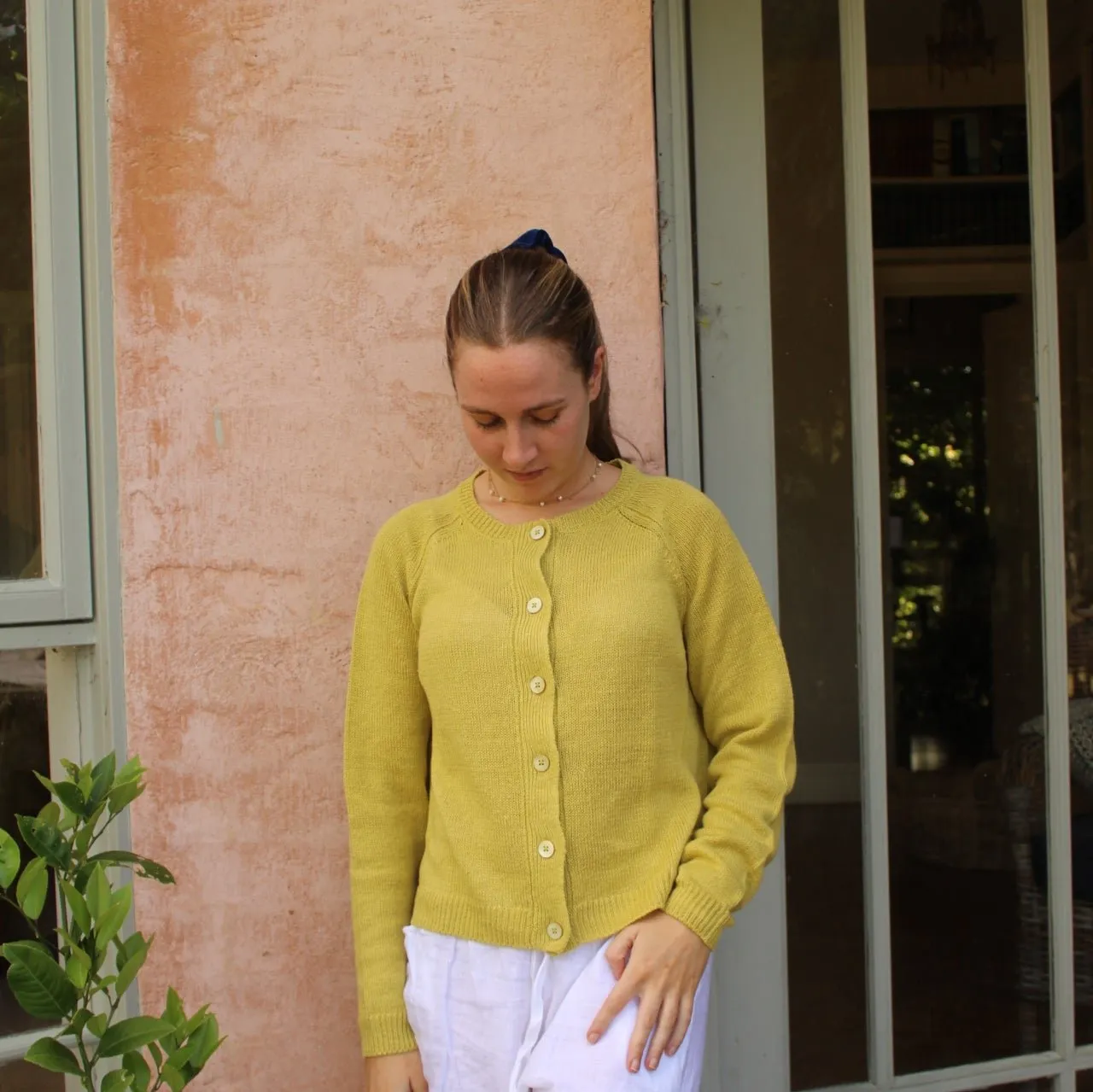 Yas Raglan Cardigan - Light Olive