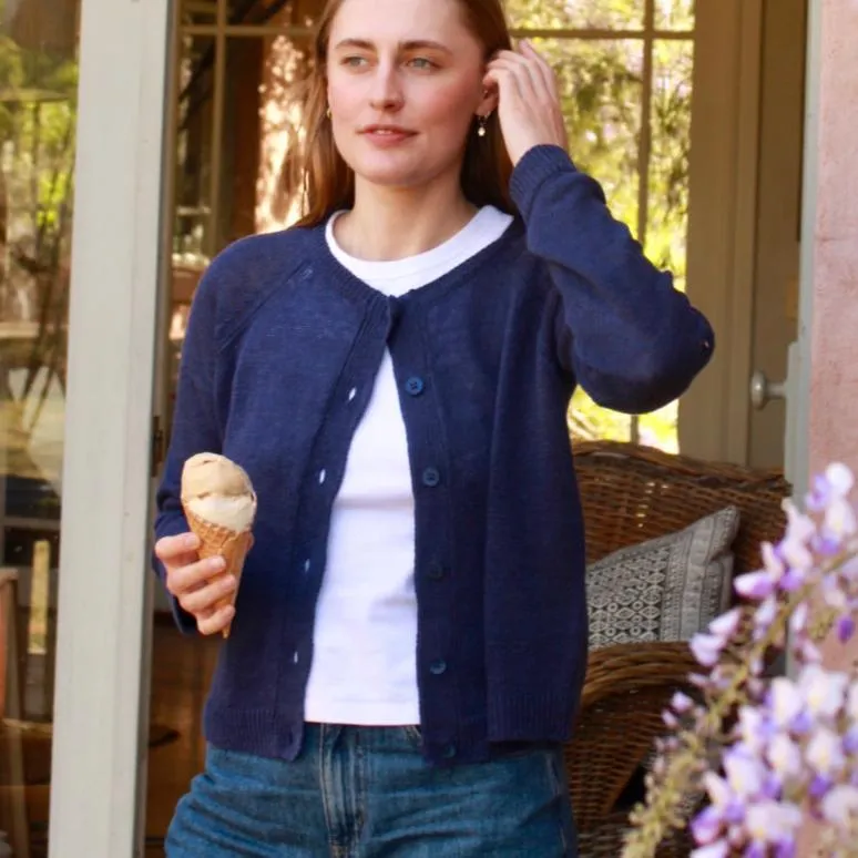 Yas Raglan Cardigan - Midnight
