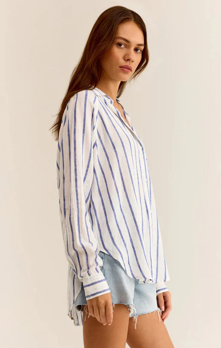 Z Supply Perfect Linen Stripe Top