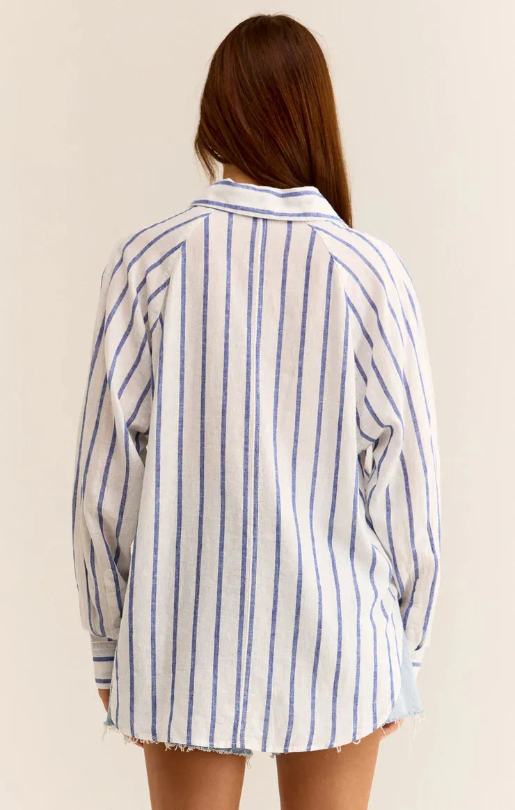 Z Supply Perfect Linen Stripe Top