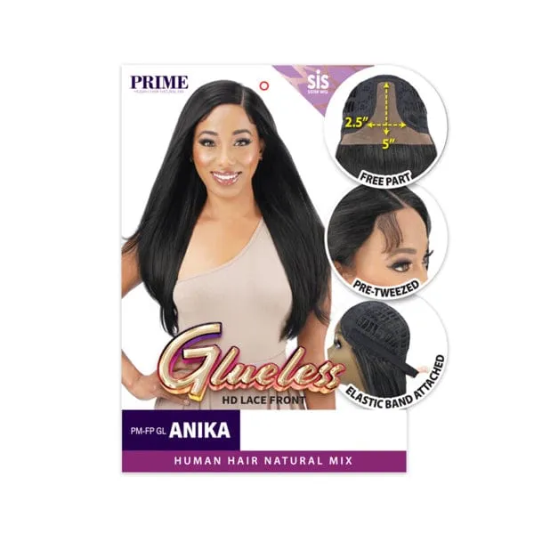 Zury Sis Prime Human Hair Blend Lace Front Wig - PM FP GL ANIKA